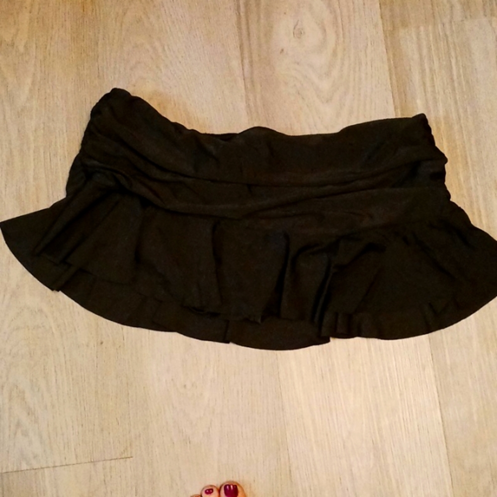 Swim skirt attached bottoms